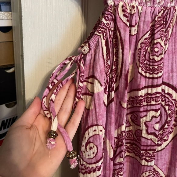 Pink Patterned Maxi Dress - Picture 2 of 3